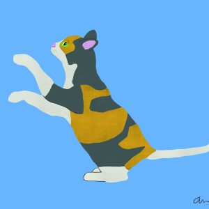 Digital Illustration of a Cat
