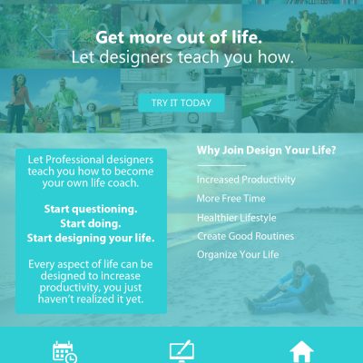 Design Your Life – Concept Homepage